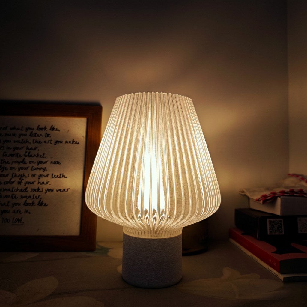 Eliso Candlelight Lamp | Fractal Glass Look