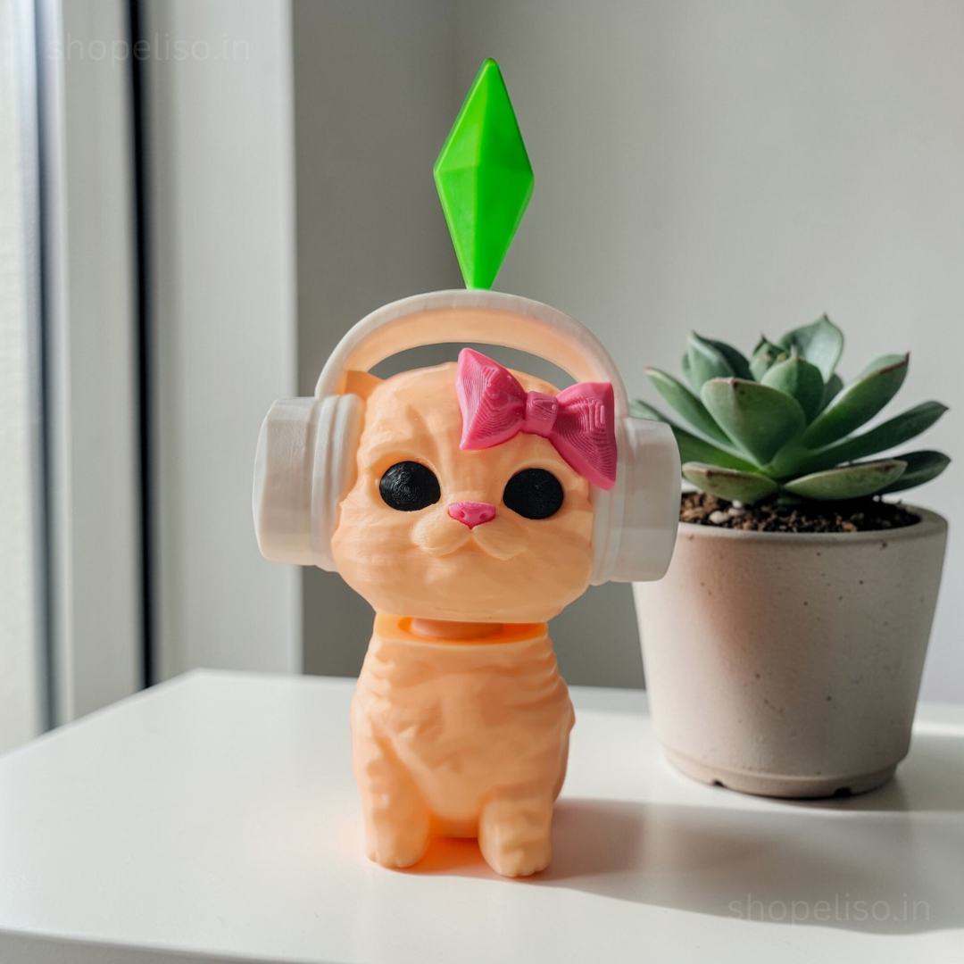 Eliso Bobble Head Sims Cat | Vibing Cat 🐱