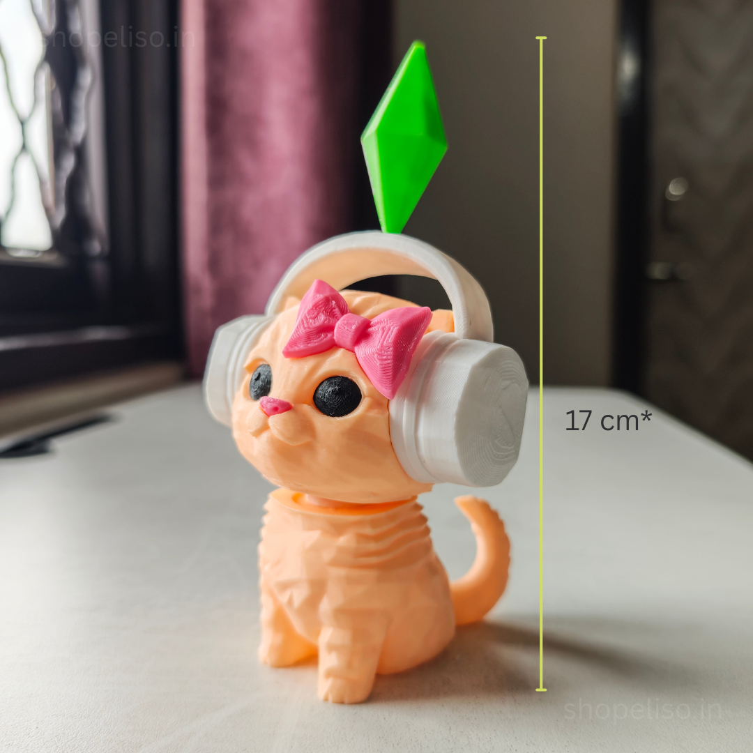 Eliso Bobble Head Sims Cat | Vibing Cat 🐱