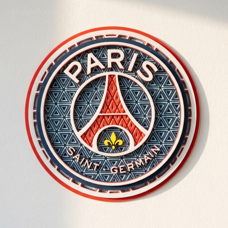 ELISO Paris Blue Crest Wall Art