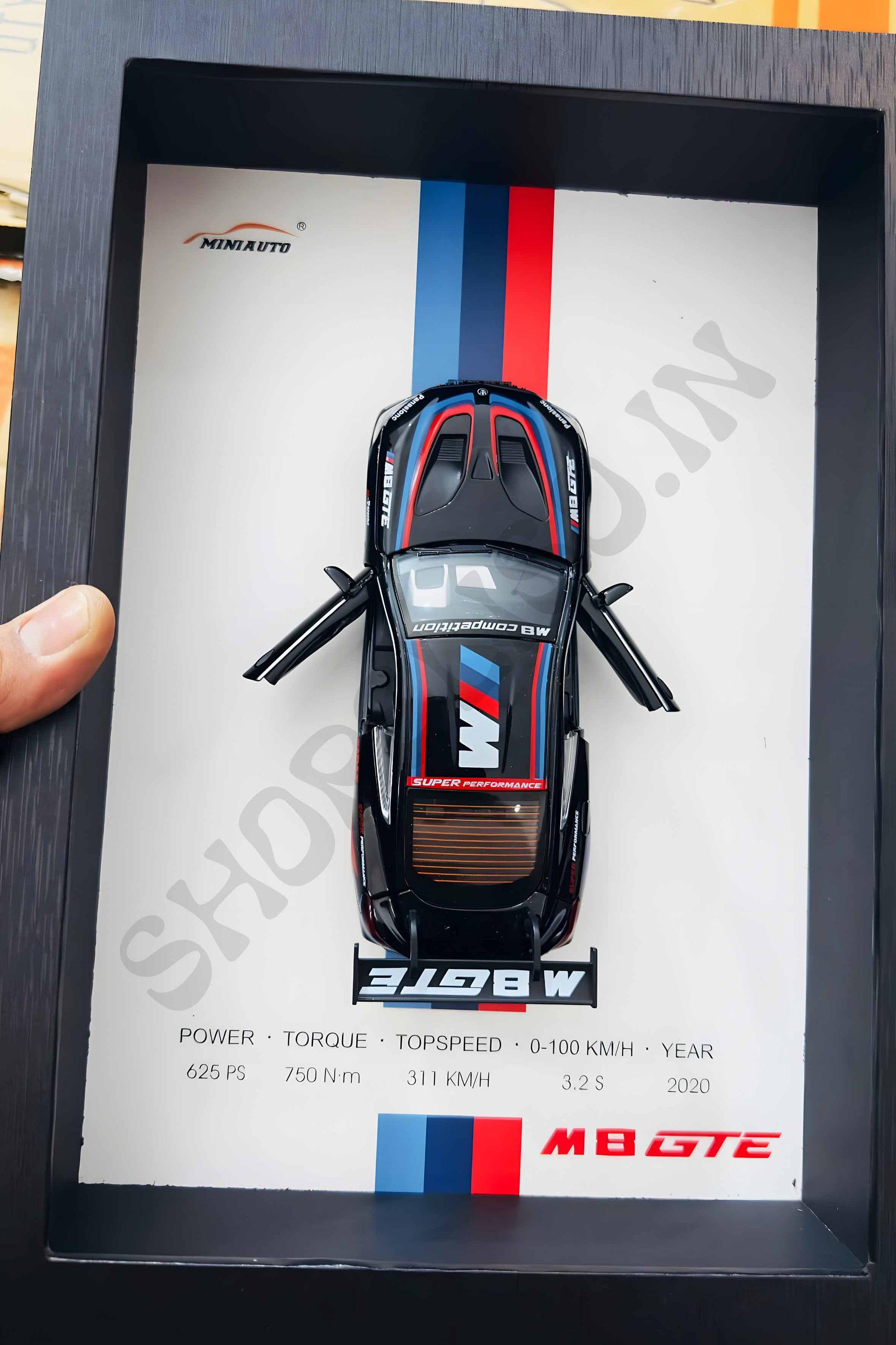 Eliso Die-Cast Sports Car Frame | 3D Wall Decor with Light & Sound