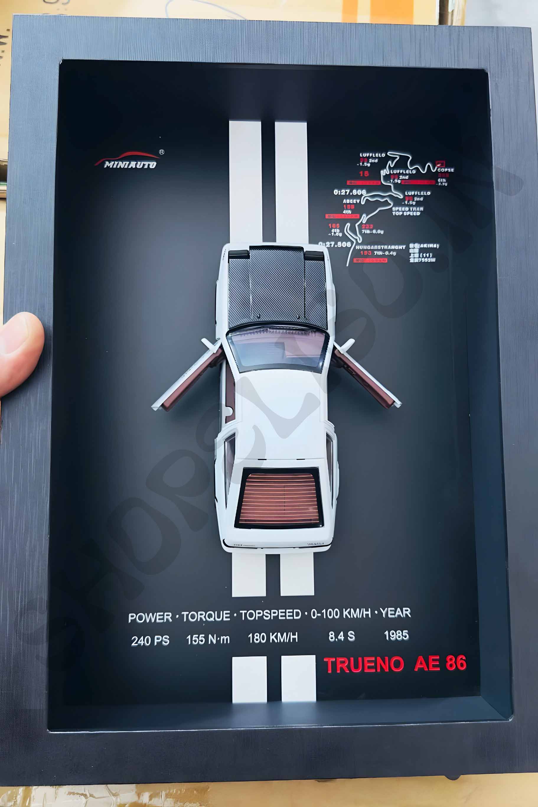 Eliso Die-Cast Sports Car Frame | 3D Wall Decor with Light & Sound