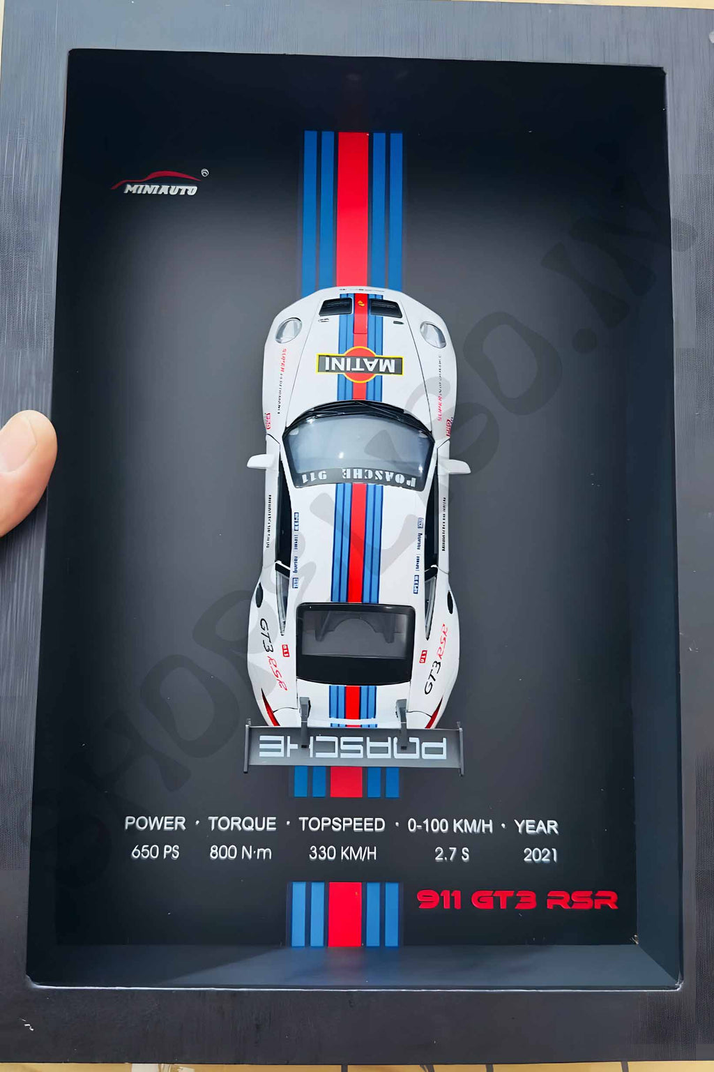 Eliso Die-Cast Sports Car Frame | 3D Wall Decor with Light & Sound