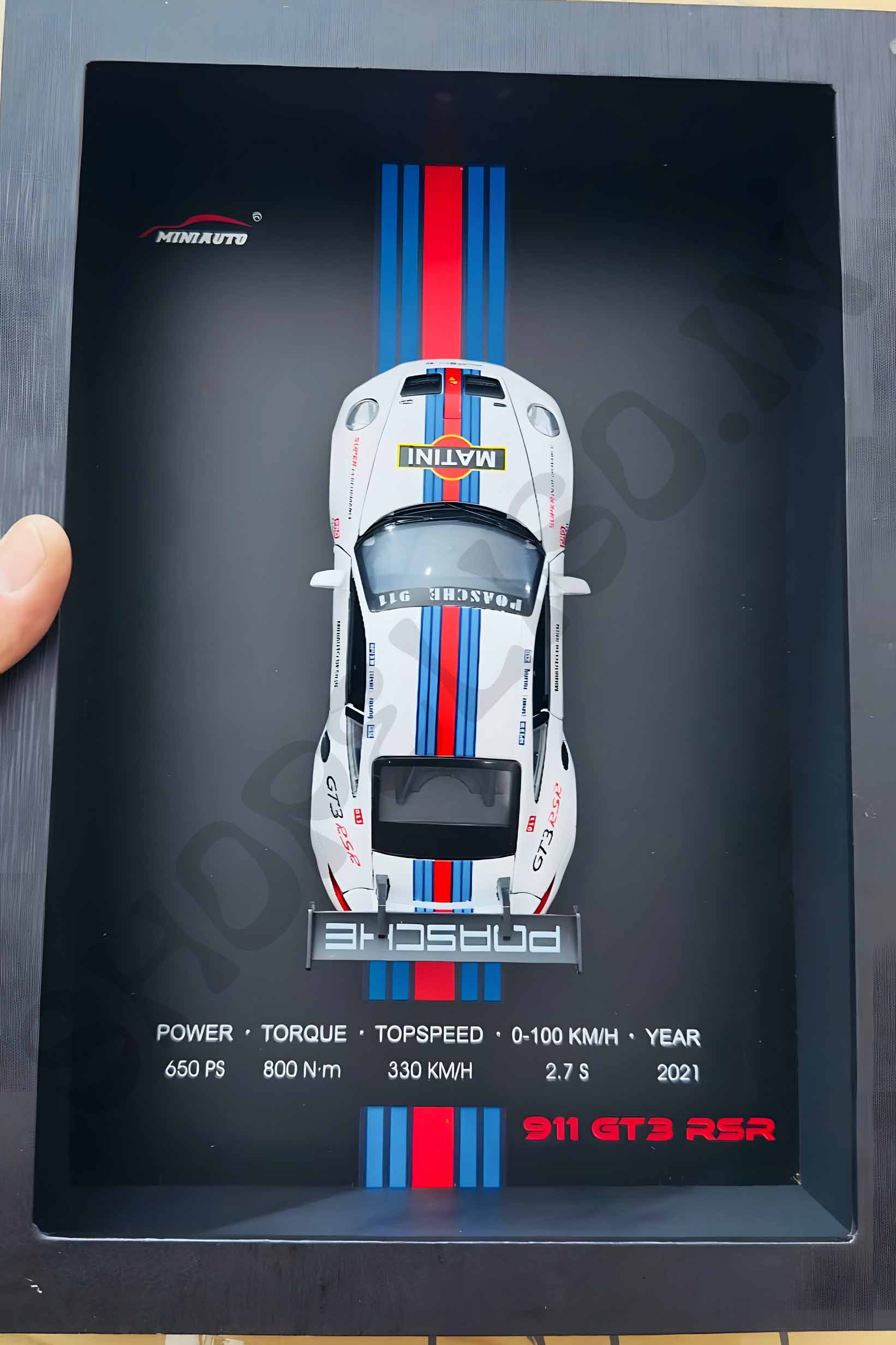 Eliso Die-Cast Sports Car Frame | 3D Wall Decor with Light & Sound