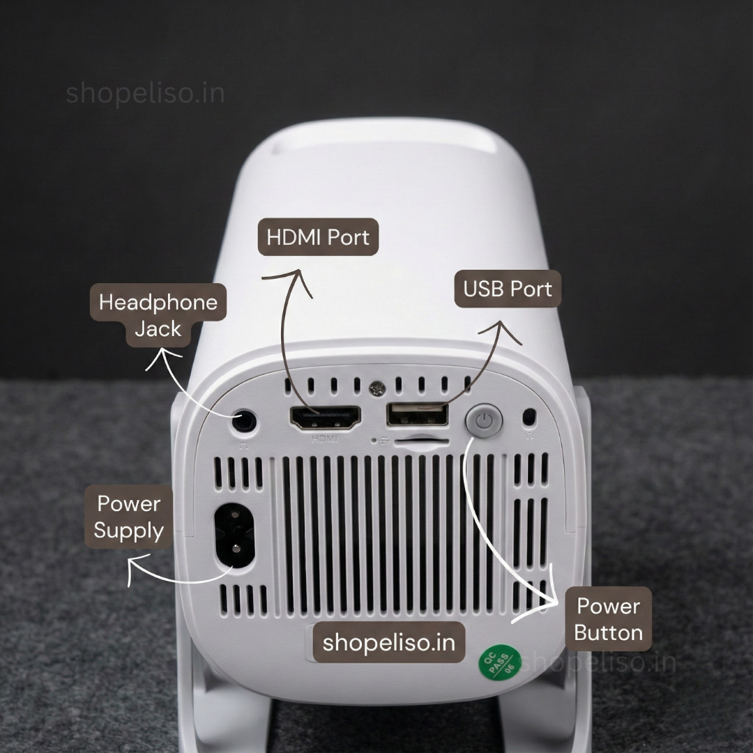 Eliso Mini Projector 📽️ | Built-in Apps (Netflix, YouTube) Wi-Fi