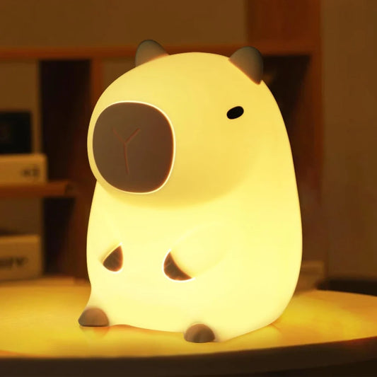 ELISO CozyCapy LED Night Light - Soft Silicone Lamp