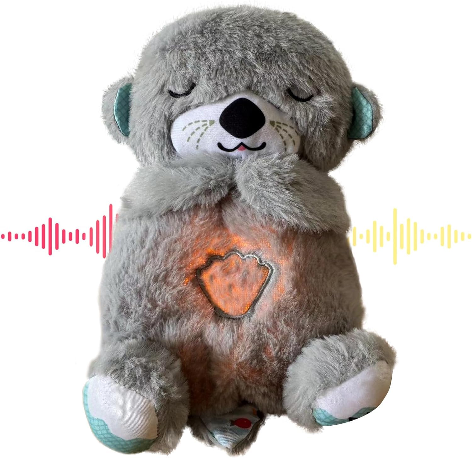 ELISO Breathing Teddy Otter - Glowing Musical Plush Toy 🧸