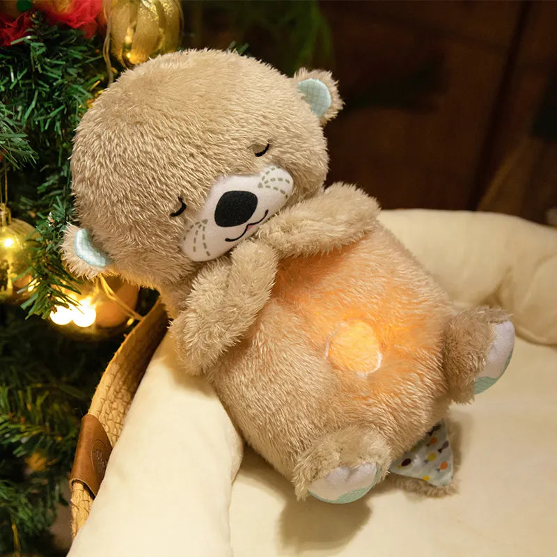 ELISO Breathing Teddy Otter - Glowing Musical Plush Toy 🧸