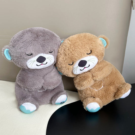ELISO Breathing Teddy Otter - Glowing Musical Plush Toy 🧸