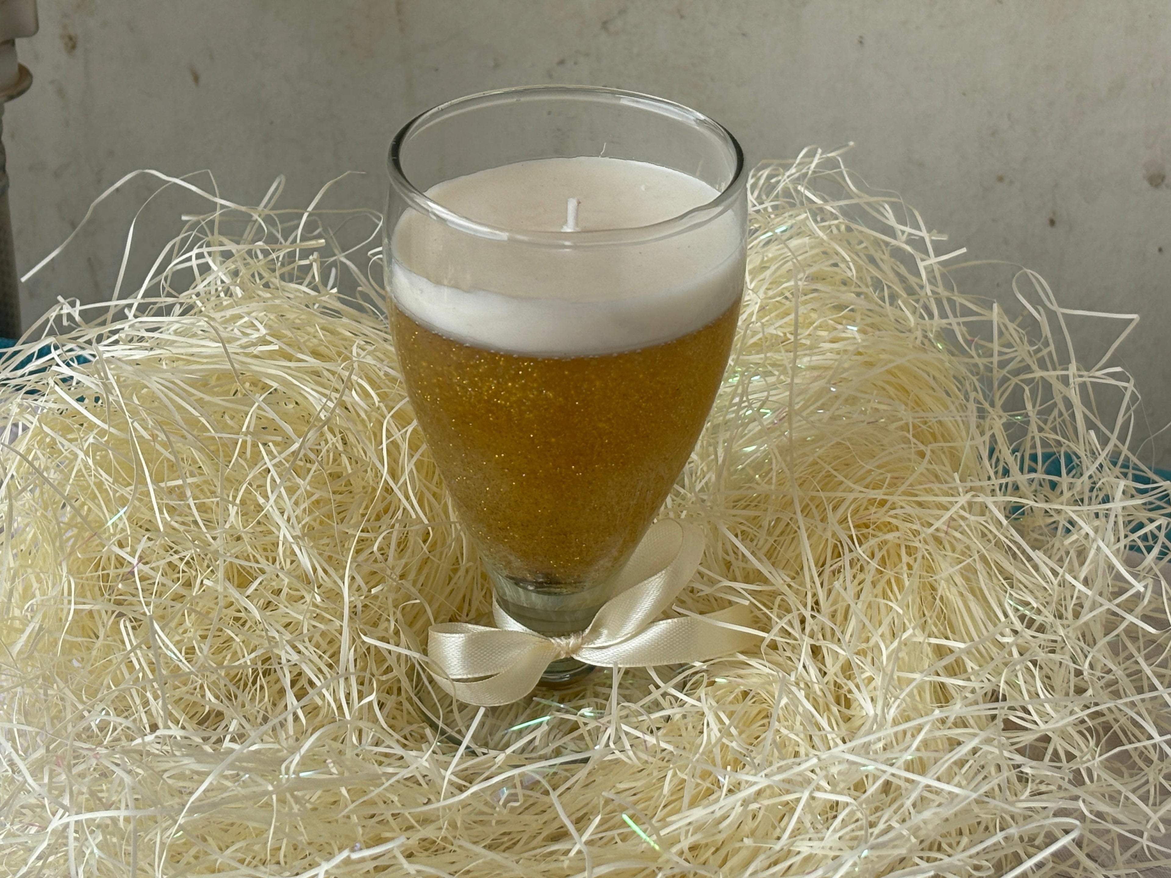 Champagne Glow Candle