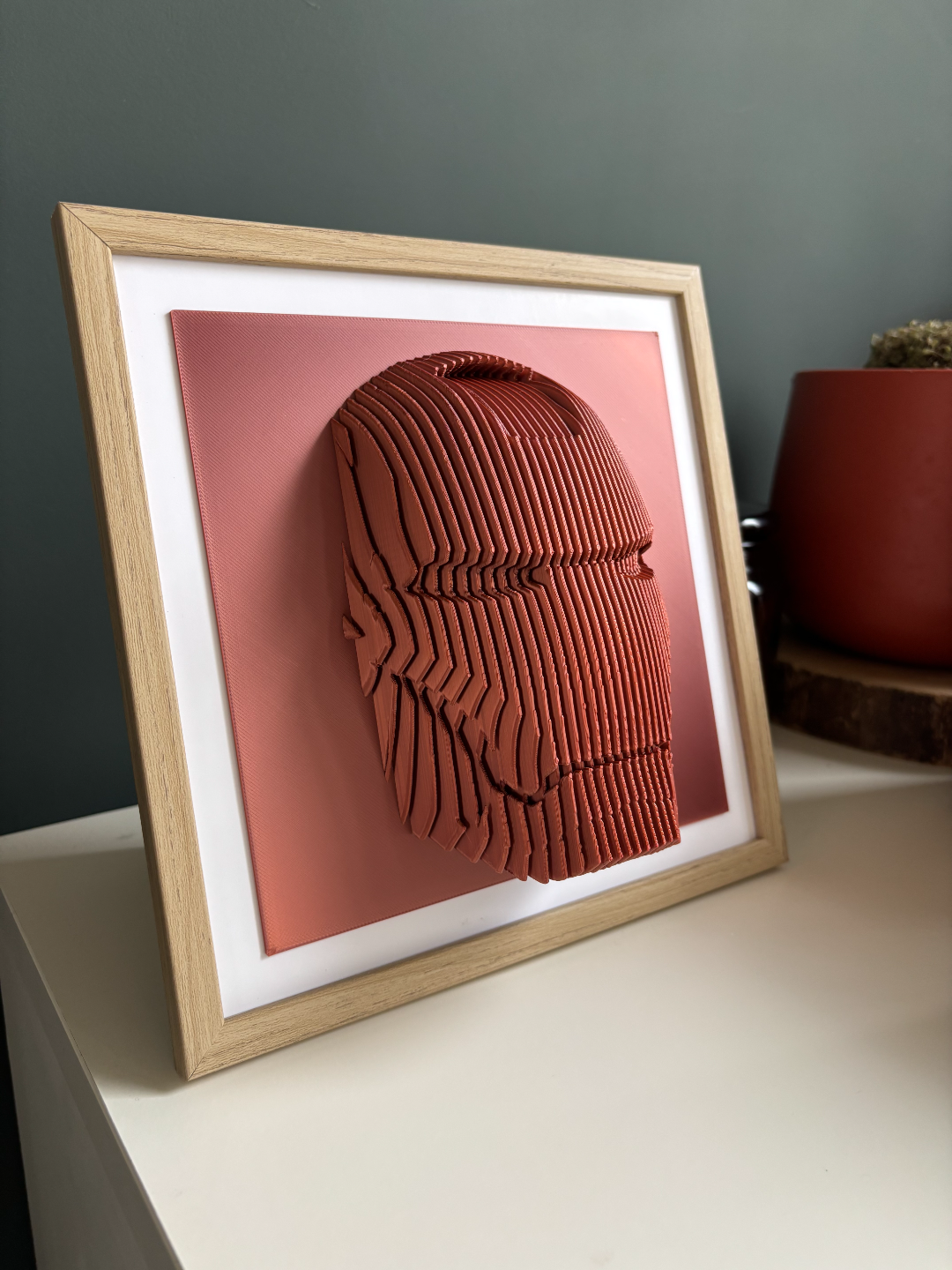 ELISO Iron Man Layered Sculpture Wall Art