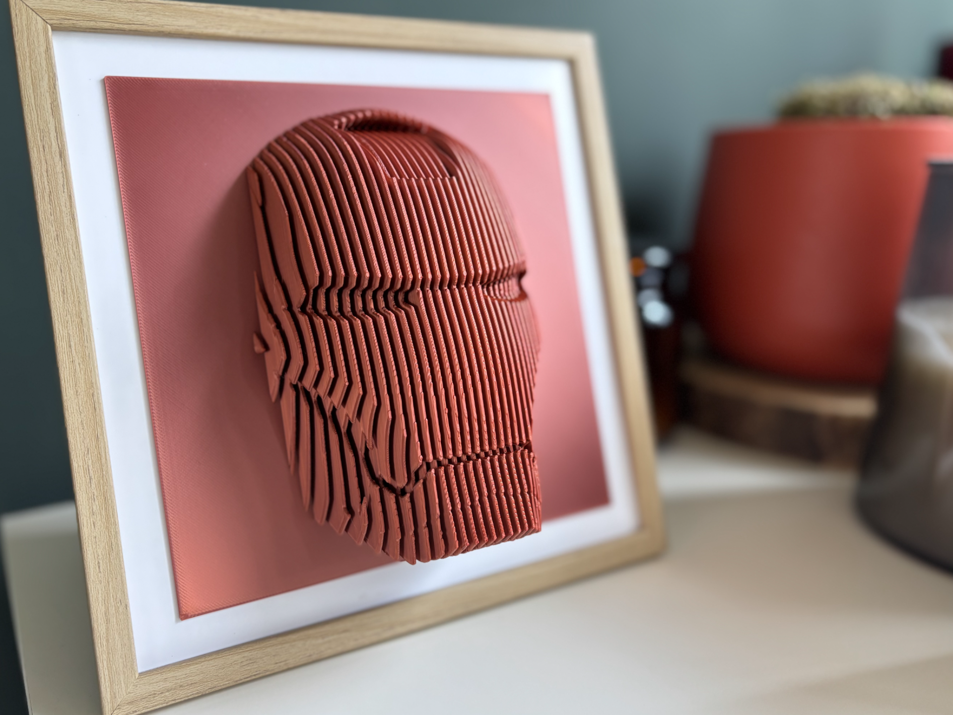 ELISO Iron Man Layered Sculpture Wall Art