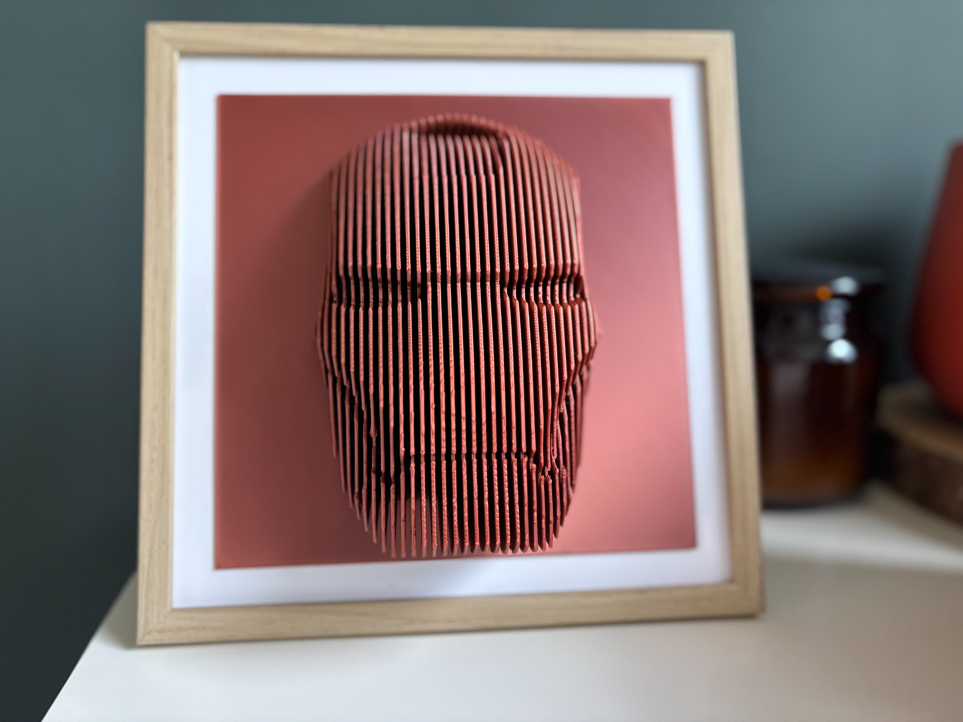 ELISO Iron Man Layered Sculpture Wall Art