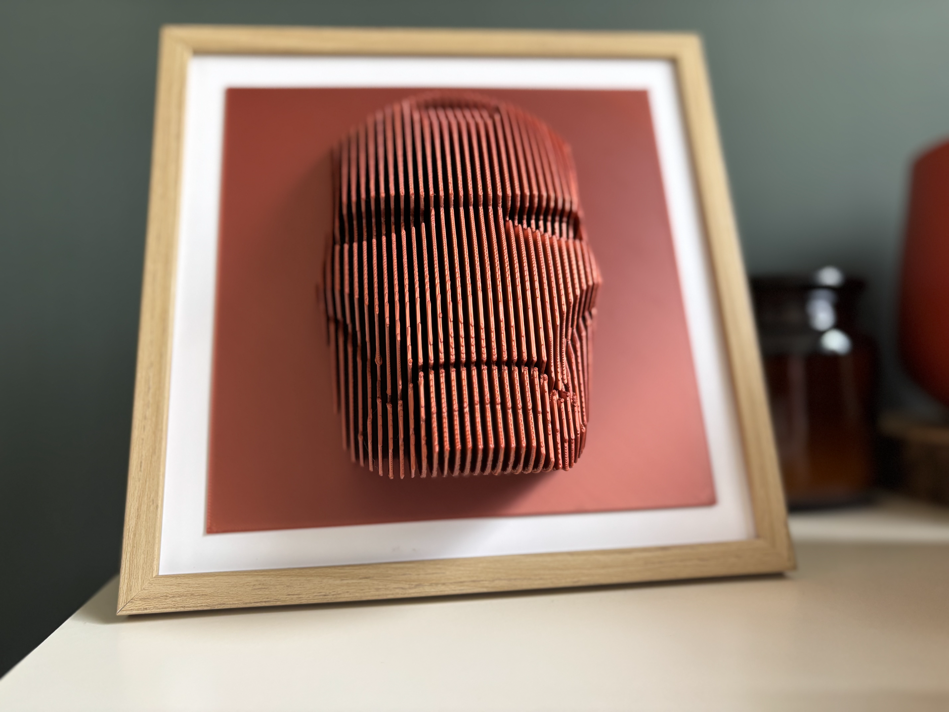 ELISO Iron Man Layered Sculpture Wall Art