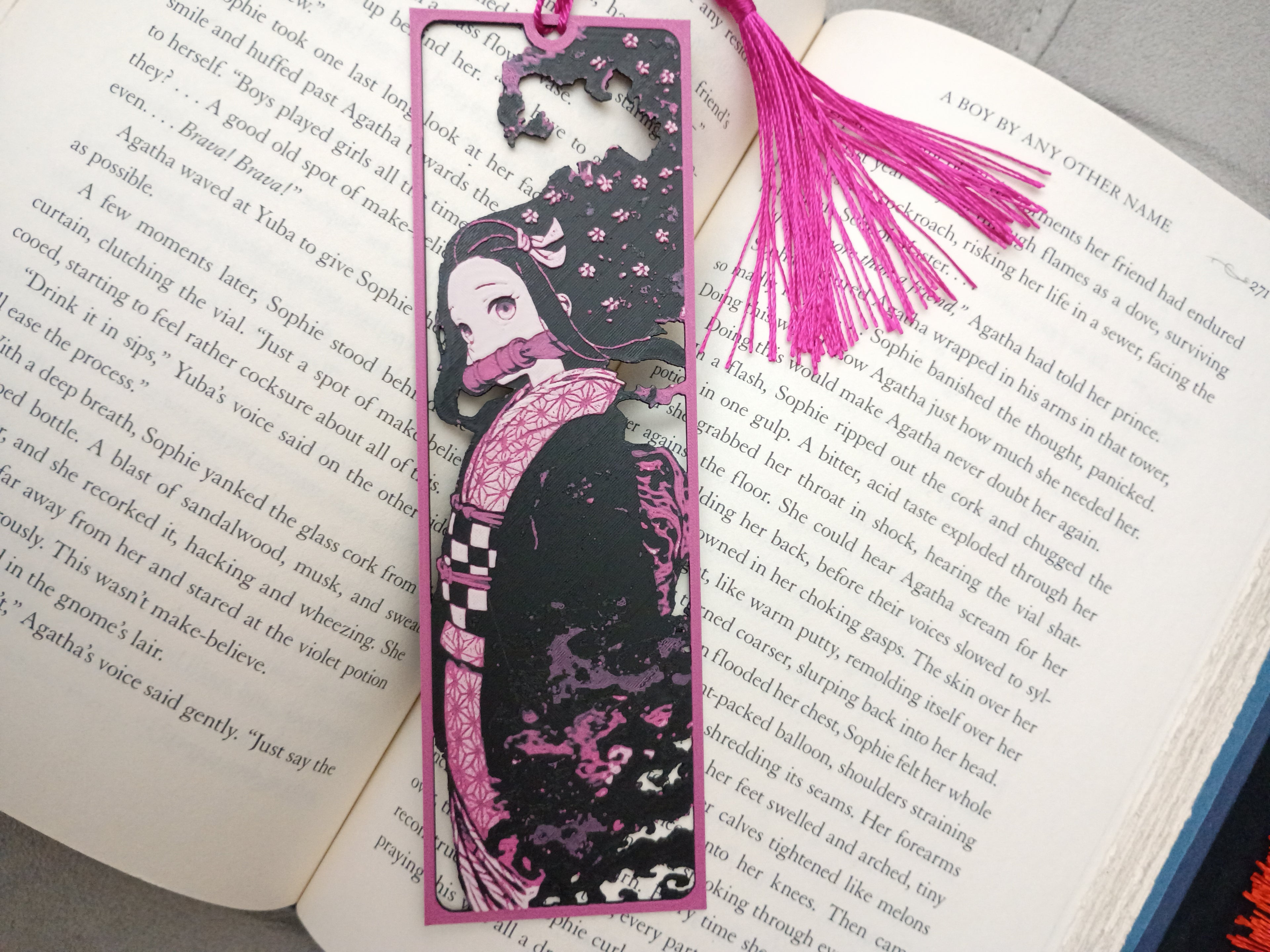 Eliso Nezuko Framed Cutout Bookmark