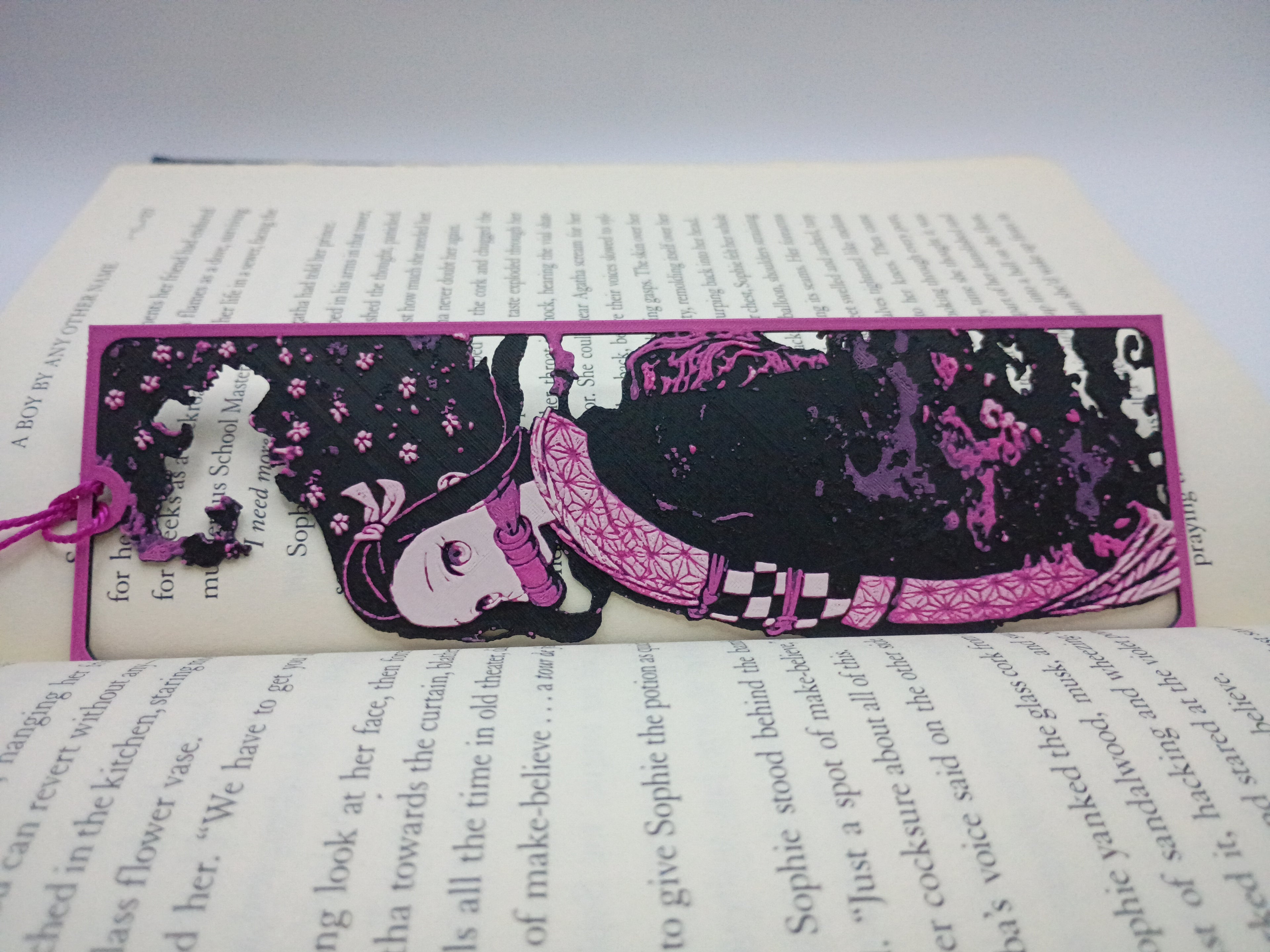 Eliso Nezuko Framed Cutout Bookmark