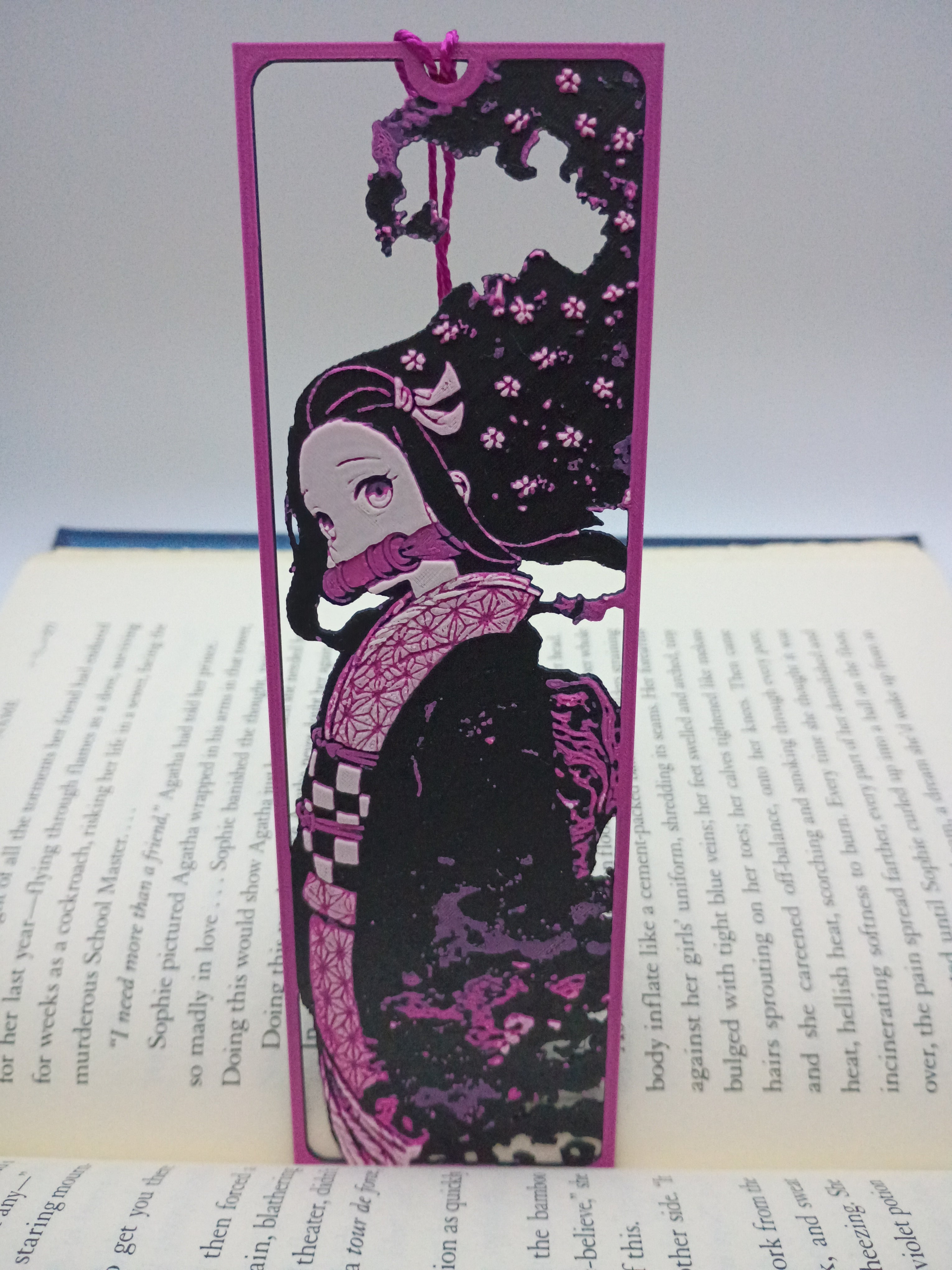 Eliso Nezuko Framed Cutout Bookmark