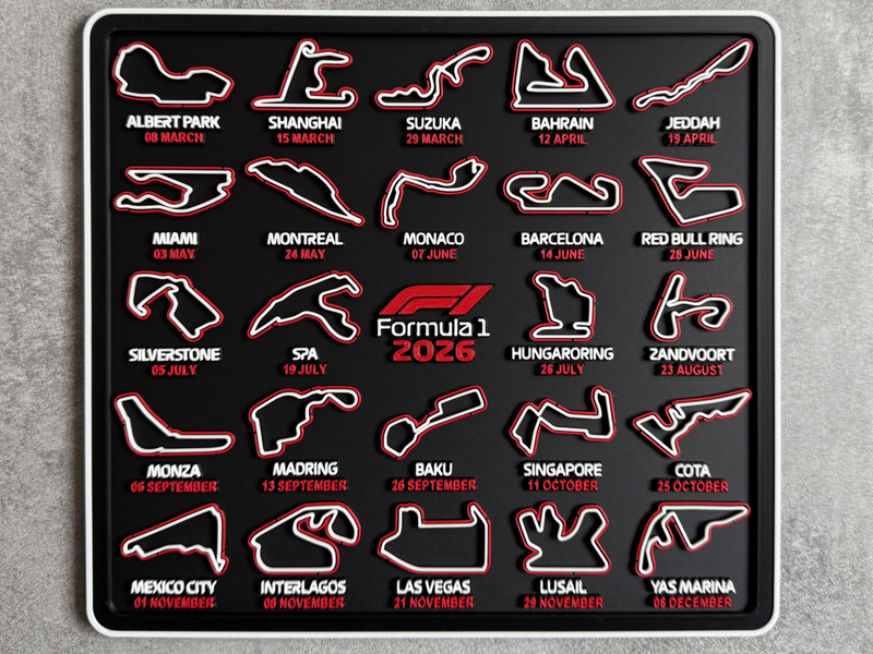 ELISO Racing Circuit Calendar Display (2026 Season)