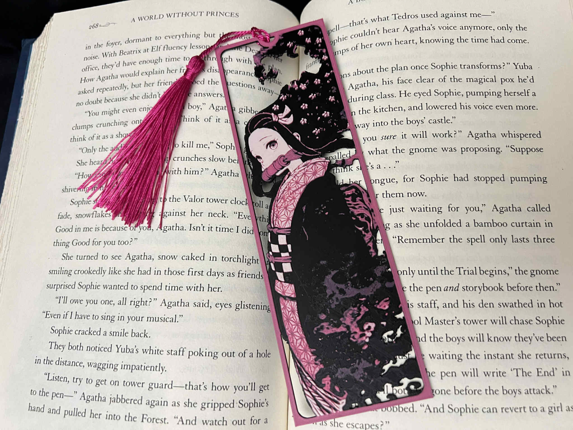 Eliso Nezuko Framed Cutout Bookmark