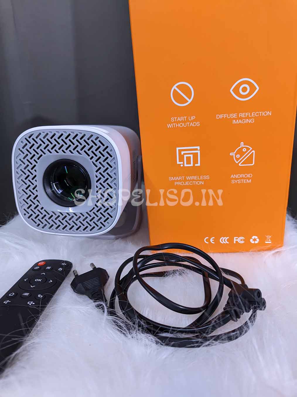 Eliso Mini Projector 📽️ | Built-in Apps (Netflix, YouTube) Wi-Fi