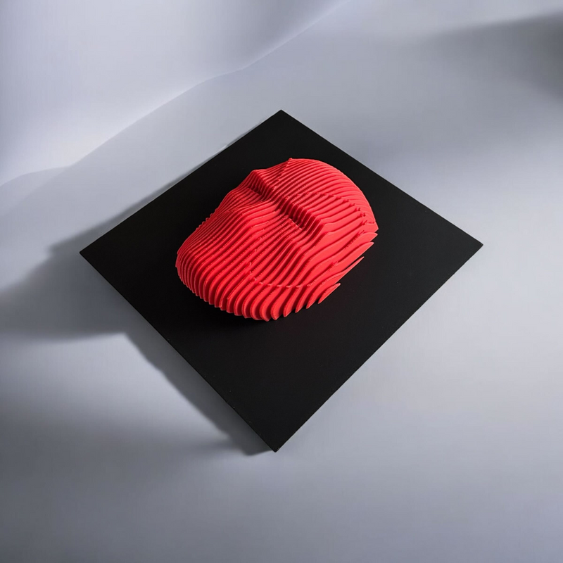 ELISO Merc With a Mask Layered Sculpture Wall Art