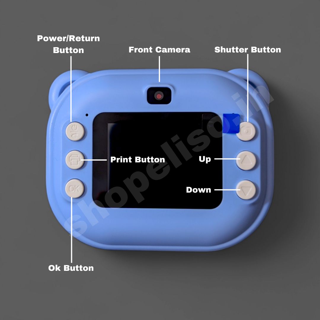 Eliso Instant Print Camera | Front and Back Camera