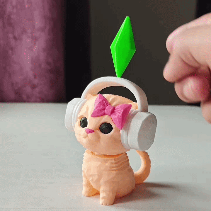 Eliso Bobble Head Sims Cat | Vibing Cat 🐱