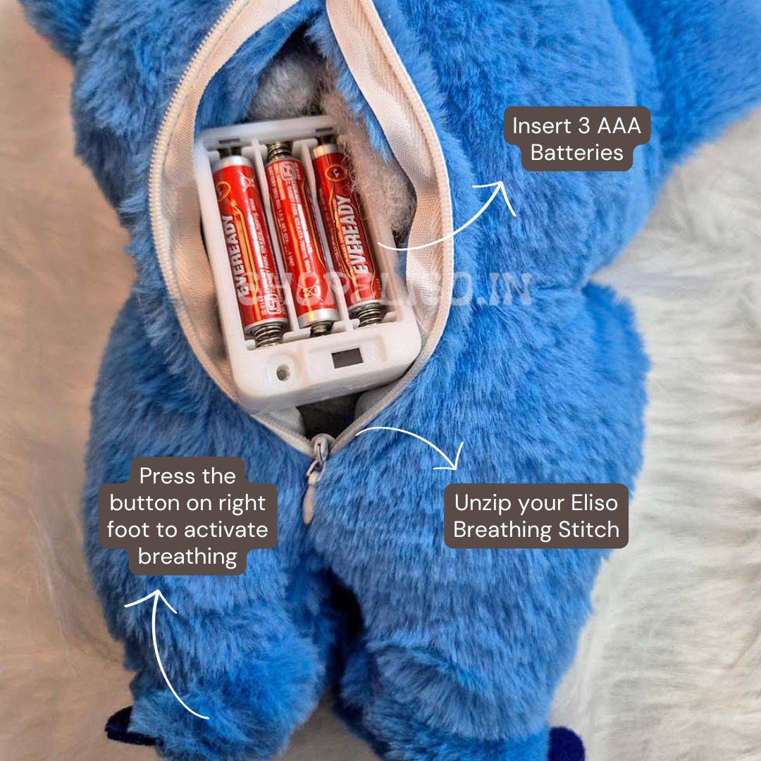 Breathing Stitch | Glowing Musical Plush Toy ❤️