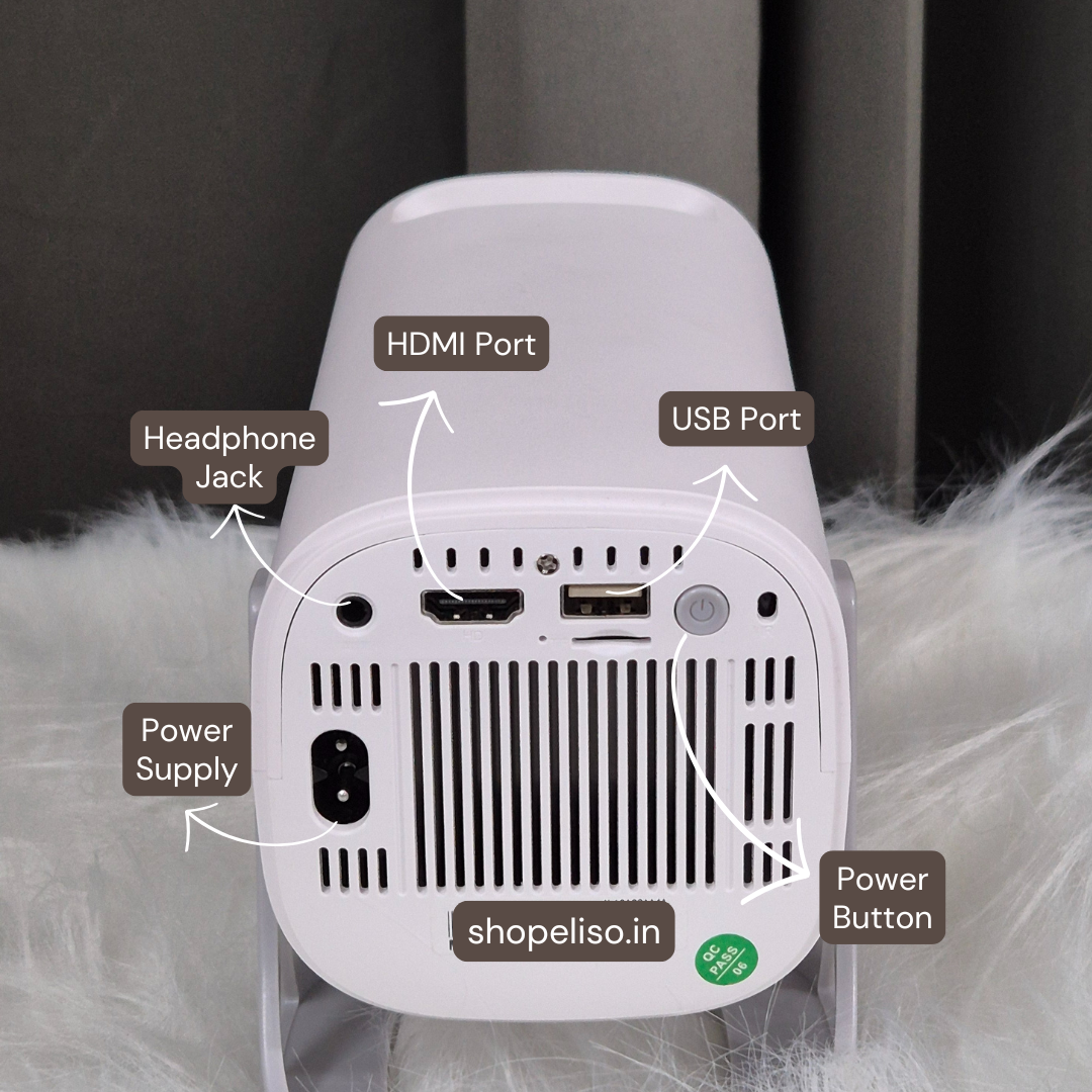 Eliso Mini Projector 📽️ | Built-in Apps (Netflix, YouTube) Wi-Fi
