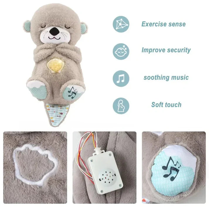 ELISO Breathing Teddy Otter - Glowing Musical Plush Toy 🧸