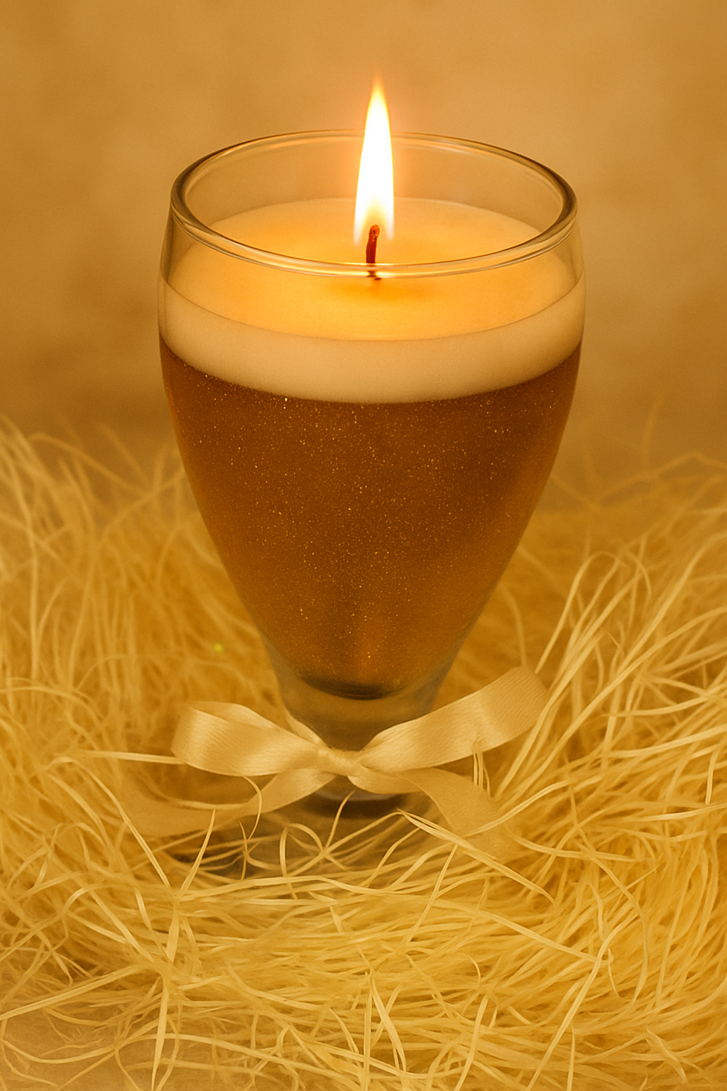 Champagne Glow Candle