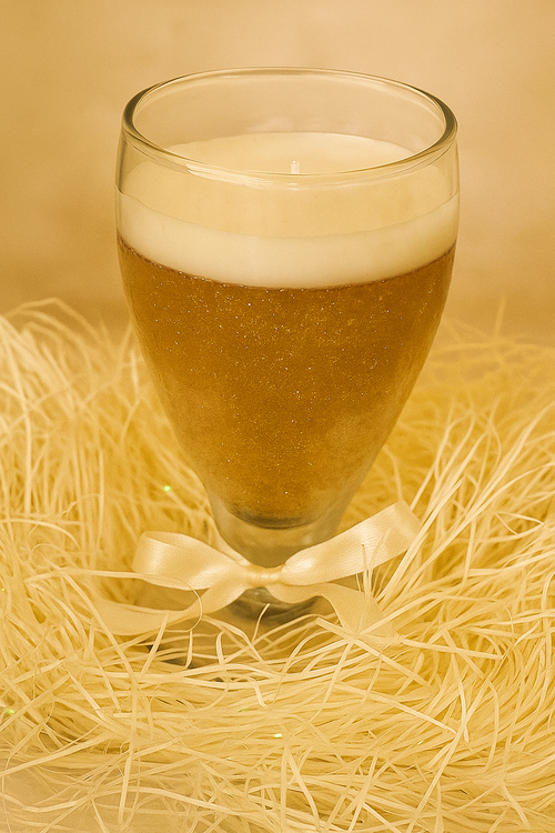 Champagne Glow Candle