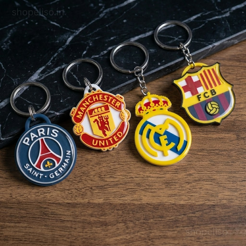 ELISO Football Fan Crest Keyrings