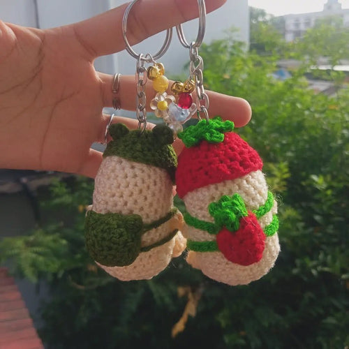 Capybara Couple Keychain 🩷
