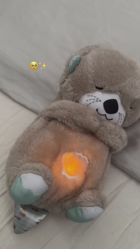 ELISO Breathing Teddy Otter - Glowing Musical Plush Toy 🧸