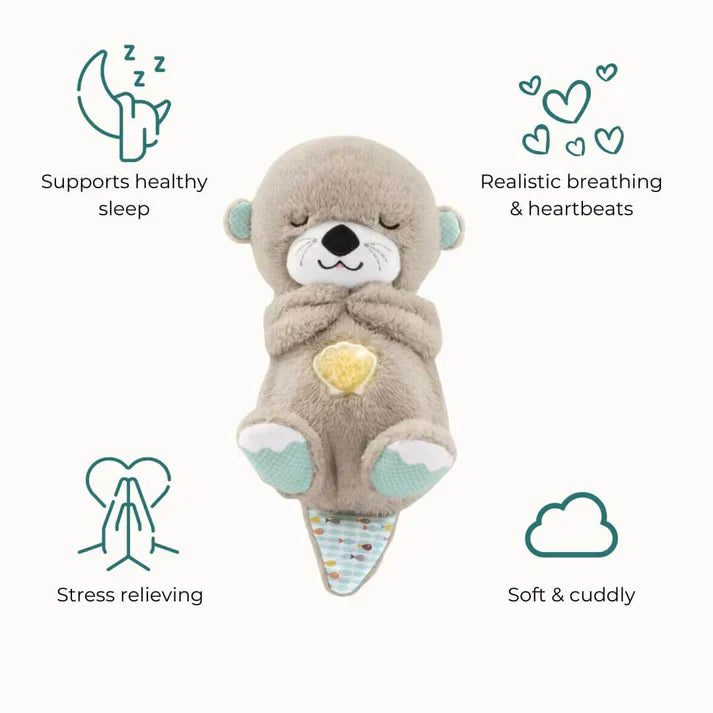 ELISO Breathing Teddy Otter - Glowing Musical Plush Toy 🧸
