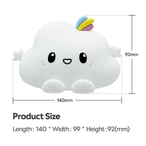 Silicone Cloud Rechargeable LED Night Lamp