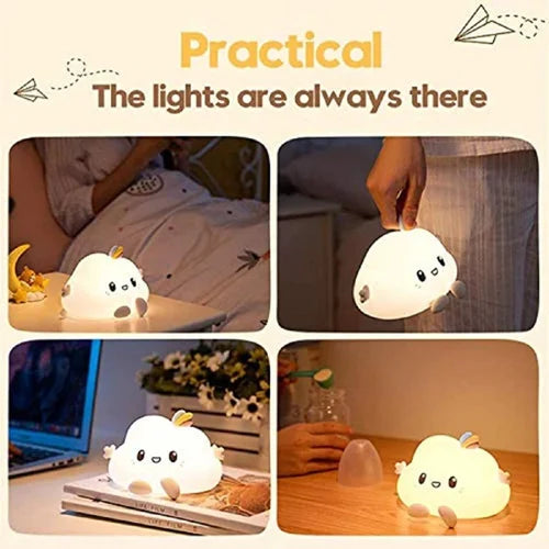 Silicone Cloud Rechargeable LED Night Lamp