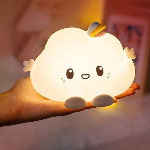 Silicone Cloud Rechargeable LED Night Lamp