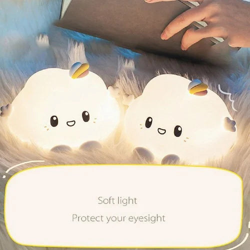 Silicone Cloud Rechargeable LED Night Lamp