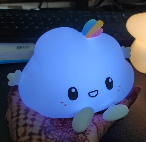 Silicone Cloud Rechargeable LED Night Lamp