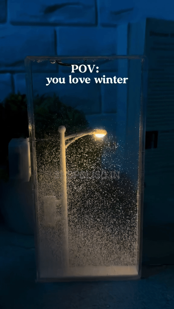 Eliso Snow Fall Lamp ❄️ | DIY ☃️
